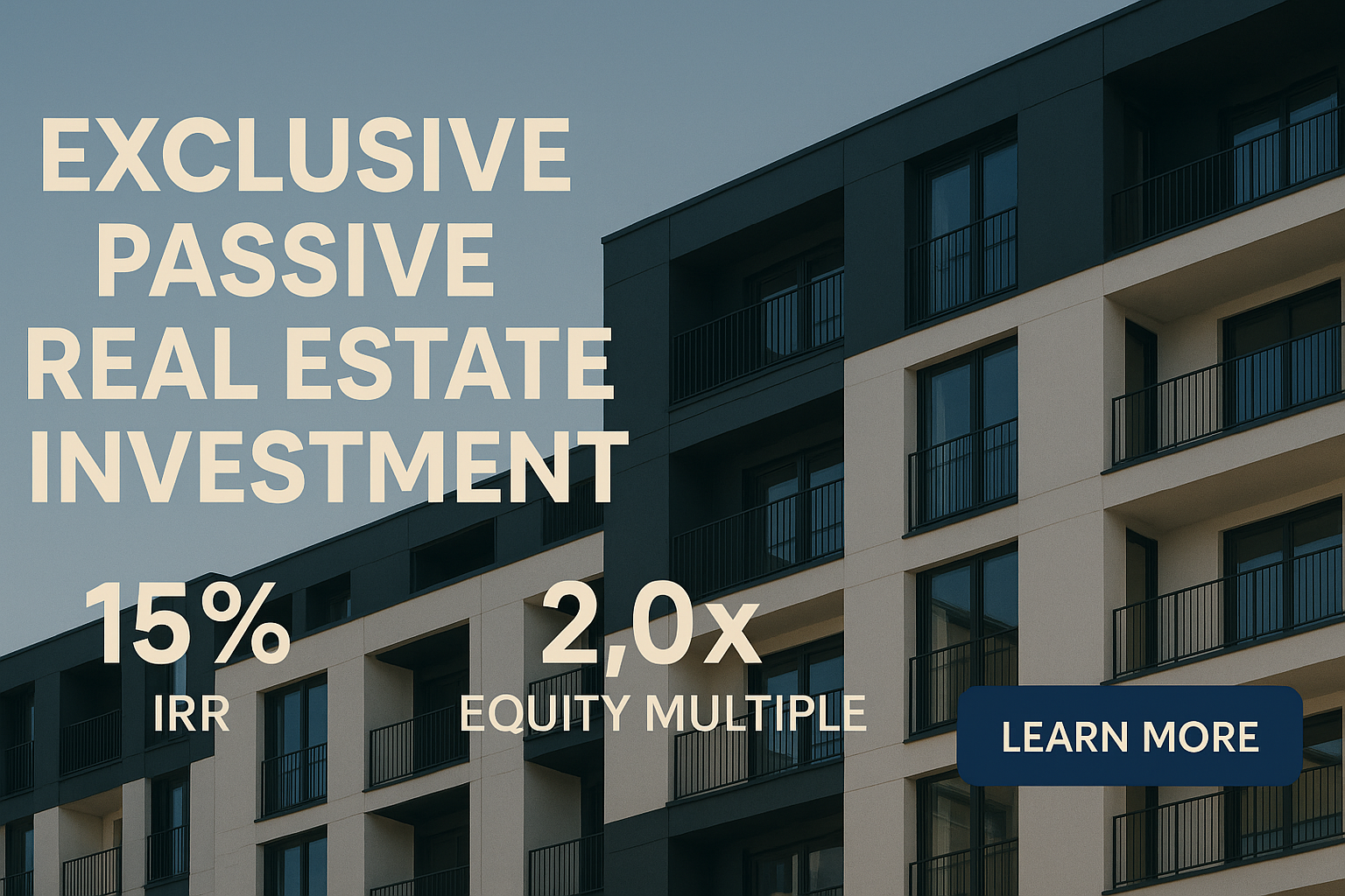 exclusive passive real estate investment