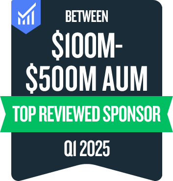 $100M-$500M AUM badge